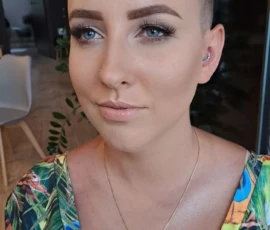 Makijaż wieczorowy Bielsko-Biała — Ewa, naturalny glamour z podkreślonymi oczami i rzęsami, Makeup by Ola